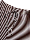SC Stripe Flare Sleeve Single Breasted Two Piece Pants Set HNIF-YY051