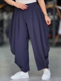 SC Solid Color Wide Leg Pants(Without Belt) SHMF-6216