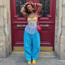 SC Solid Color Loose Pants GZJQ-K6P19879A