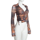 SC Long Sleeve Printed Mesh Shirt GDSF-C26TP386