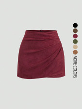 SC Fashion Solid Color Mini Skirt GSRX-1008