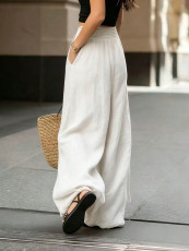 SC Solid Color Loose Wide Leg Pants GSRX-998