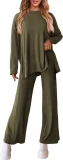 SC Solid Color Long Sleeve Knits 2 Piece Pants Set GMYS-LWZ8262