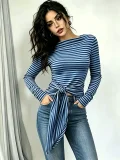 SC Stripe Long Sleeve T Shirt GMYS-WL260711