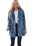 SC Plus Size Leopard Printed Long Sleeve Loose Coat GMYS-LWZ9092
