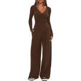 SC Casual Solid Color Long Sleeve Pants 2 Piece Set GMYS-LWZ8277
