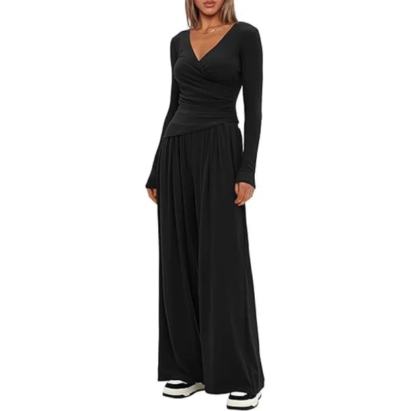 SC Casual Solid Color Long Sleeve Pants 2 Piece Set GMYS-LWZ8277