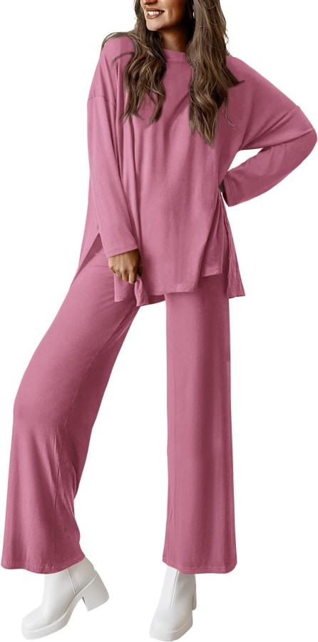 SC Solid Color Long Sleeve Knits 2 Piece Pants Set GMYS-LWZ8262