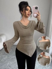SC Knits Long Sleeve Irregular Top GMYS-LWZ8306