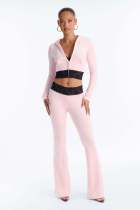 SC Long Sleeve Hooded Top Two Piece Pants Set YD-8867