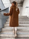 SC Long Sleeve Lapel Plush Coat GMYS-LWZ0506