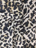 SC Plus Size Leopard Printed Sling Maxi Dress GHMF-29175