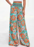 SC Casual Printed Wide Leg Pants GMYS-WL8356