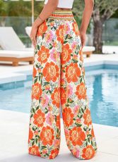 SC Casual Printed Wide Leg Pants GMYS-WL8356