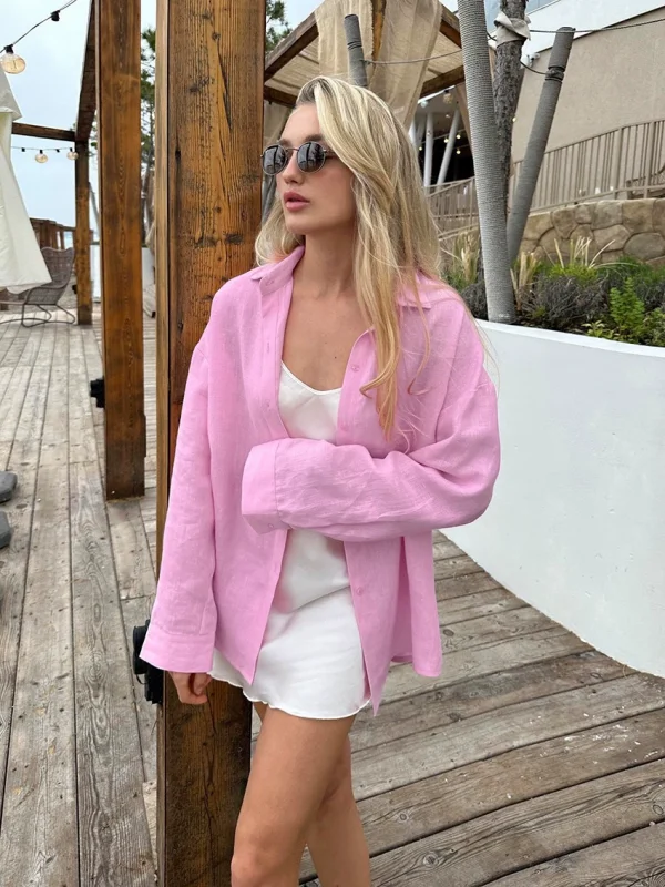 SC Solid Color Long Sleeve Cardigan Coats GMYS-LWZ8217