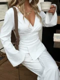 SC V Neck Flare Sleeve T Shirts GMYS-JQ69108
