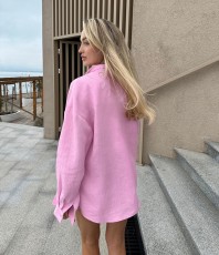 SC Solid Color Long Sleeve Cardigan Coats GMYS-LWZ8217
