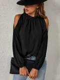 SC Plus Size Solid Color Off Shoulder Tops GMYS-LWZ0132