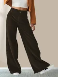 SC Casual Solid Color Straight Pants GMYS-LWZ8100
