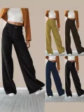 SC Casual Solid Color Straight Pants GMYS-LWZ8100