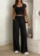 SC Solid Color Sleeveless Vest Two Piece Pants Set GMYS-WL8347