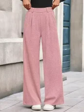 SC Solid Color Straight Pants GMYS-LWZ-FZ9163
