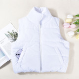 SC Sleeveless Zipper Warm Vest Cotton-padded Jacket GNZD-DZN2248