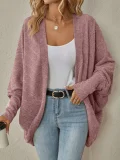 SC Long Sleeve Solid Color Knits Coat GMYS-QZ5001