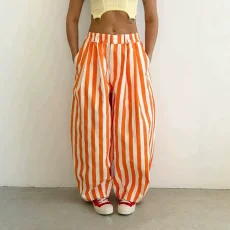 SC Stripe Loose Wide Leg Pants LSD-3082