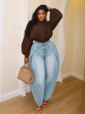 SC Casual Curved-Leg Jeans SH-391657