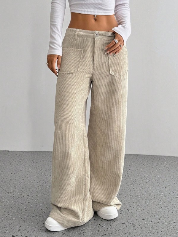 SC Solid Color Loose Corduroy Pants GMYS-LWZ8249