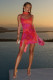 SC Printed Sleeveless Irregular Split Mini Dress GAXB-W587DS