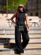 SC Plus Size Double-breasted Rope Casual Pants GYLN-4550