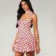 SC Polka Dot Printed Halterneck Mini Dress GAXB-W595DS