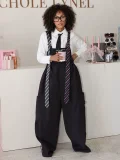 SC Loose Casual Wide Leg Overalls Jumpsuit ZSD-0790