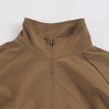 SC Long Sleeve Zipper Drawstring Jackets GPKJ-MR52538