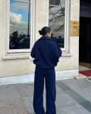 SC Solid Color Long Sleeve Two Pice Pants Set YMZY-56302