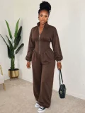 SC Long Sleeve Zipper Casual Jumpsuit CM-61012
