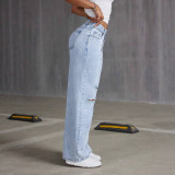 SC Casual Holes Washed Jeans GKNF-KM-7760