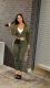 SC Zipper Hooded Coat Two Piece Pants Set MEM-88730