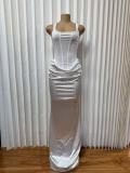 SC Square Neck Sleeveless Maxi Dress GMYU-10227