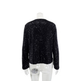 SC Solid Color Sequin Coats GYLY-10837