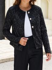 SC Solid Color Sequin Coats GYLY-10837