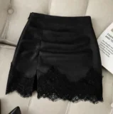 SC Lace Patchwork Irregular Mini Skirts GXIY-K26L3122