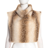 SC Solid Color Sleeveless Fur Tops GSZM-Y26TP457
