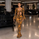 SC Printed Long Sleeve Two Piece Pants Set MXBF-Q26ST288
