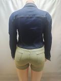 SC Long Sleeve Zipper Denim Jackets GAKF-A51012