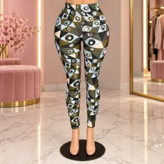 SC Tie Dye Printed Yoga Skinny Pants GNJF-Z&228