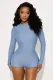 SC Long Sleeve Solid Color Sport Romper GKYS-2570