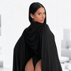 SC Solid Color Long Sleeve Ruched Bodysuit GSZM-Q26BS280